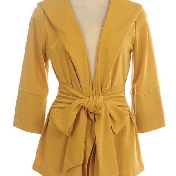 Jackets & Blazers - 💛Mustard blazer with hood💛